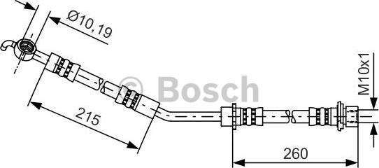 BOSCH 1 987 481 409 - Тормозной шланг autosila-amz.com