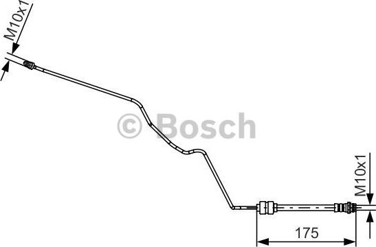 BOSCH 1 987 481 419 - Тормозной шланг autosila-amz.com