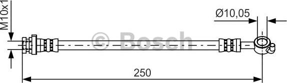 BOSCH 1 987 481 435 - Тормозной шланг autosila-amz.com