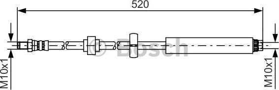 BOSCH 1 987 481 436 - Тормозной шланг autosila-amz.com