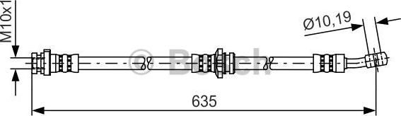 BOSCH 1 987 481 433 - Тормозной шланг autosila-amz.com