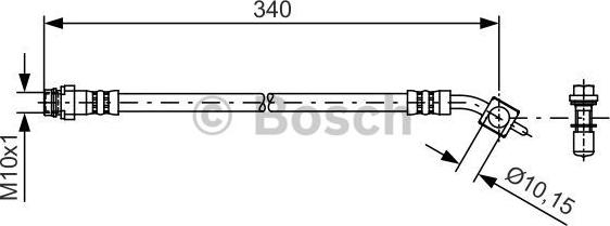 BOSCH 1 987 481 424 - Тормозной шланг autosila-amz.com