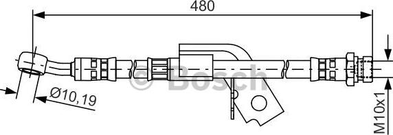 BOSCH 1 987 481 475 - Тормозной шланг autosila-amz.com