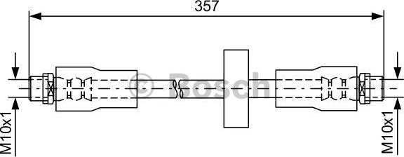 BOSCH 1 987 481 591 - Тормозной шланг autosila-amz.com