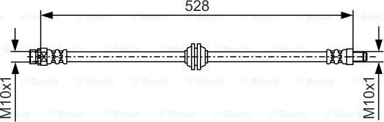 BOSCH 1 987 481 542 - Тормозной шланг autosila-amz.com