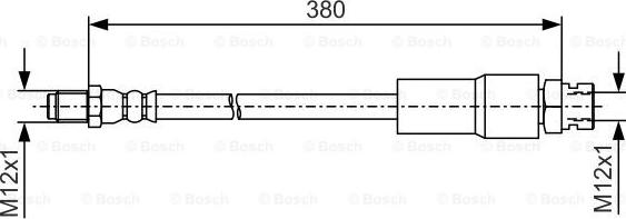 BOSCH 1 987 481 547 - Тормозной шланг autosila-amz.com