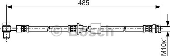 BOSCH 1 987 481 501 - Тормозной шланг autosila-amz.com