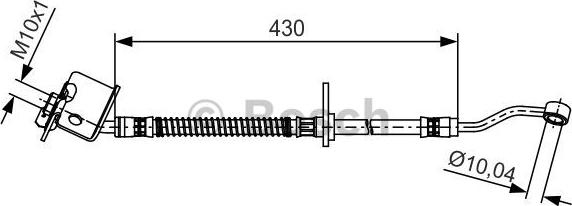 BOSCH 1 987 481 503 - Тормозной шланг autosila-amz.com