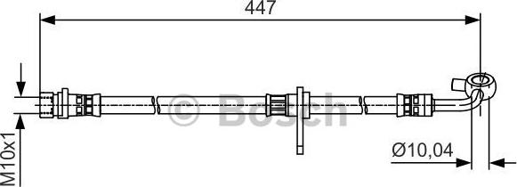 BOSCH 1 987 481 514 - Тормозной шланг autosila-amz.com