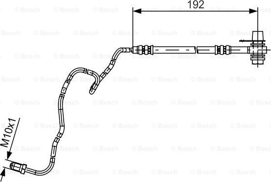 BOSCH 1 987 481 536 - шланг торм.задн.левый!\ Seat Ibiza IV 1.2-2.0 02-09, VW Polo IV 1.2-2.0/1.9TDi 01-09 autosila-amz.com