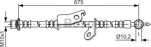 BOSCH 1 987 481 656 - Тормозной шланг autosila-amz.com