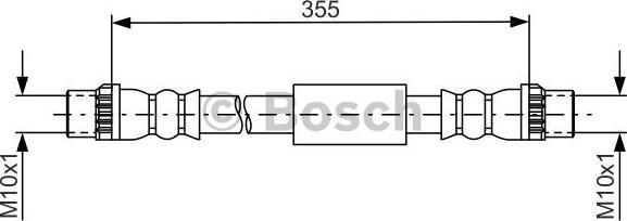 BOSCH 1 987 481 665 - Тормозной шланг autosila-amz.com