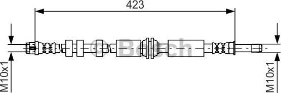 BOSCH 1 987 481 601 - Тормозной шланг autosila-amz.com