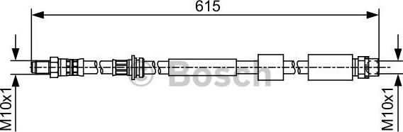 BOSCH 1 987 481 615 - Тормозной шланг autosila-amz.com