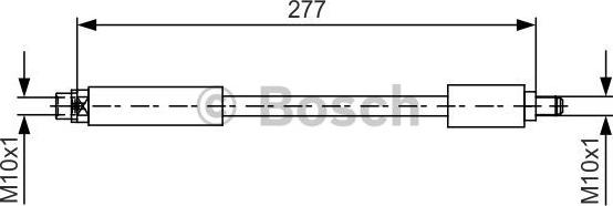 BOSCH 1 987 481 616 - Тормозной шланг autosila-amz.com