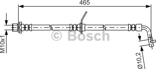 BOSCH 1 987 481 613 - Тормозной шланг autosila-amz.com