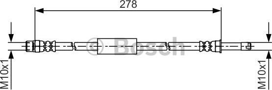 BOSCH 1 987 481 617 - Тормозной шланг autosila-amz.com