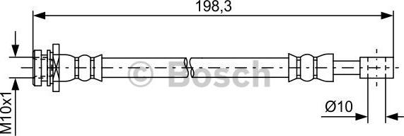 BOSCH 1 987 481 630 - Тормозной шланг autosila-amz.com