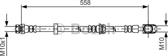 BOSCH 1 987 481 632 - Тормозной шланг autosila-amz.com