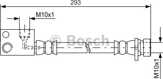 BOSCH 1 987 481 622 - Тормозной шланг autosila-amz.com