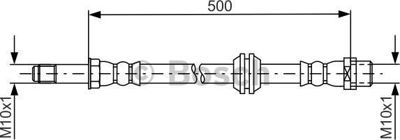 BOSCH 1 987 481 676 - Тормозной шланг autosila-amz.com