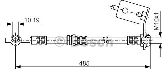 BOSCH 1 987 481 050 - Тормозной шланг autosila-amz.com