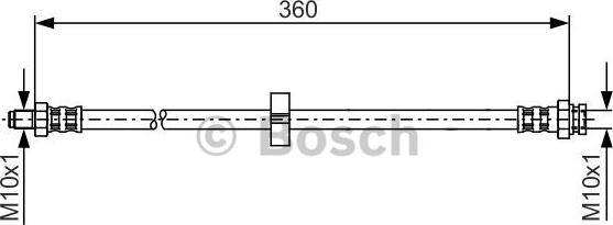 BOSCH 1 987 481 002 - Тормозной шланг autosila-amz.com