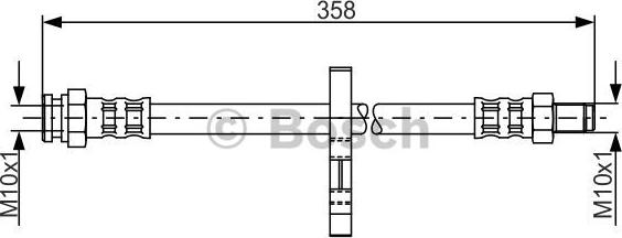 BOSCH 1 987 481 019 - Тормозной шланг autosila-amz.com