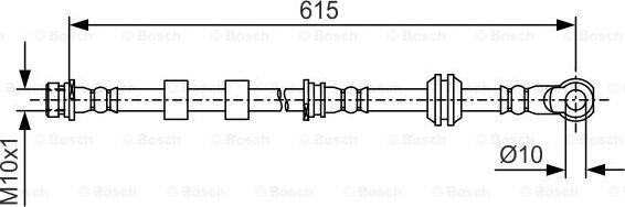 BOSCH 1 987 481 088 - Тормозной шланг autosila-amz.com