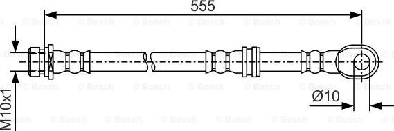 BOSCH 1 987 481 087 - Тормозной шланг autosila-amz.com