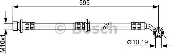 BOSCH 1 987 481 027 - Тормозной шланг autosila-amz.com