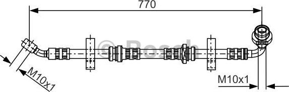 BOSCH 1 987 481 071 - Тормозной шланг autosila-amz.com