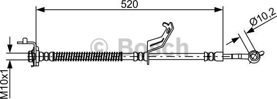 BOSCH 1 987 481 868 - Тормозной шланг autosila-amz.com