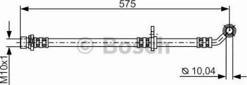 BOSCH 1 987 481 304 - Тормозной шланг autosila-amz.com