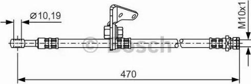 BOSCH 1 987 481 319 - Тормозной шланг autosila-amz.com