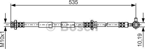 BOSCH 1 987 481 312 - Тормозной шланг autosila-amz.com