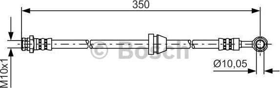 BOSCH 1 987 481 388 - Тормозной шланг autosila-amz.com