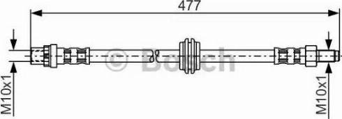 BOSCH 1 987 481 259 - Тормозной шланг autosila-amz.com