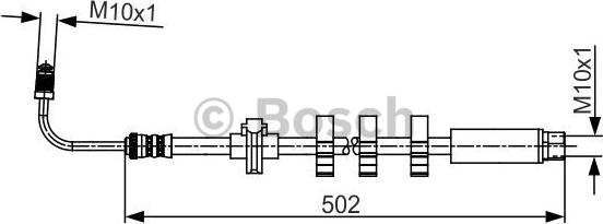 BOSCH 1 987 481 265 - Тормозной шланг autosila-amz.com