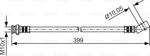 BOSCH 1 987 481 223 - Тормозной шланг autosila-amz.com