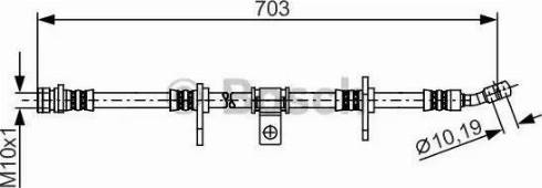 BOSCH 1 987 481 275 - Тормозной шланг autosila-amz.com