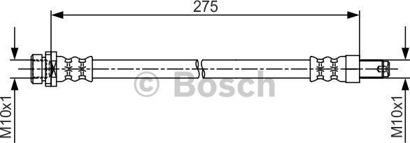 BOSCH 1 987 481 704 - Тормозной шланг autosila-amz.com