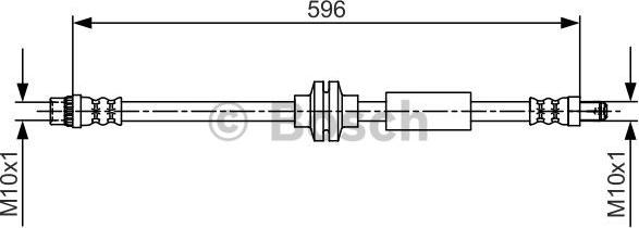 BOSCH 1 987 481 708 - Тормозной шланг autosila-amz.com