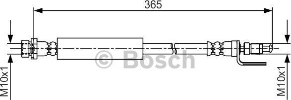 BOSCH 1 987 481 703 - Тормозной шланг autosila-amz.com