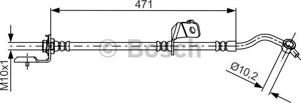 BOSCH 1 987 481 715 - Тормозной шланг autosila-amz.com