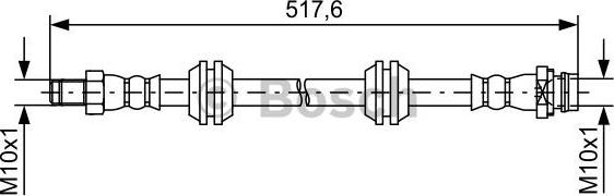 BOSCH 1 987 481 731 - Тормозной шланг autosila-amz.com