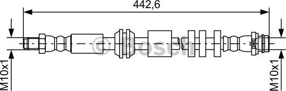 BOSCH 1 987 481 732 - Тормозной шланг autosila-amz.com