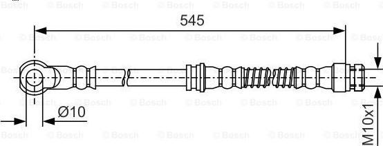 BOSCH 1 987 481 724 - Тормозной шланг autosila-amz.com