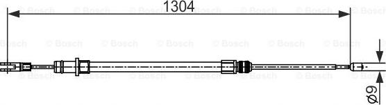 BOSCH 1 987 482 431 - Тросик, cтояночный тормоз autosila-amz.com