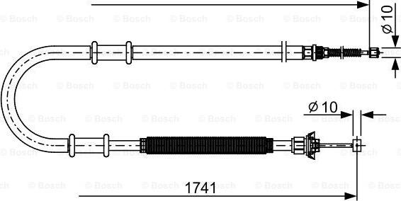 BOSCH 1 987 482 599 - Трос стоян торм autosila-amz.com